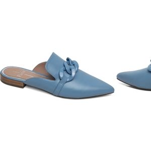 Adora Pointed Toe Mule Cerulean LINEA PAOLO
